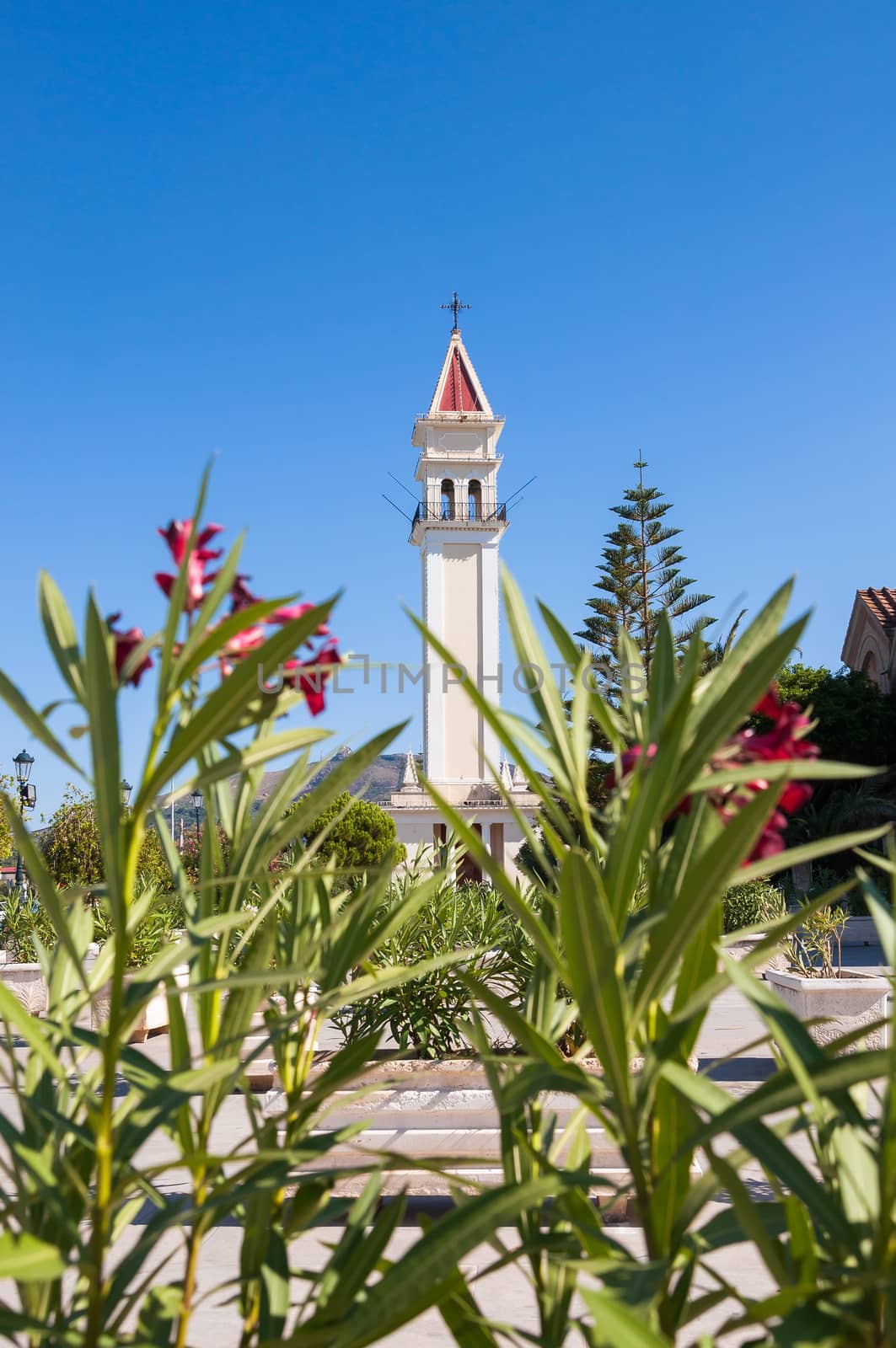 Tower of Saint Dionysios Church in Zakynthos by mkos83