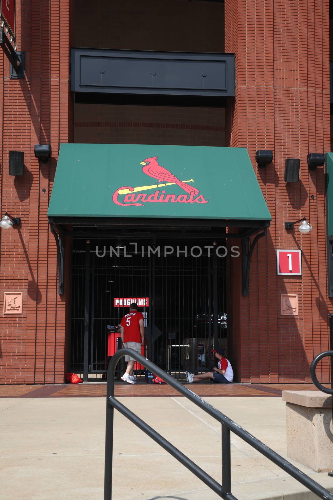 Fans gather for a late season Cardinals game at Busch Stadium.