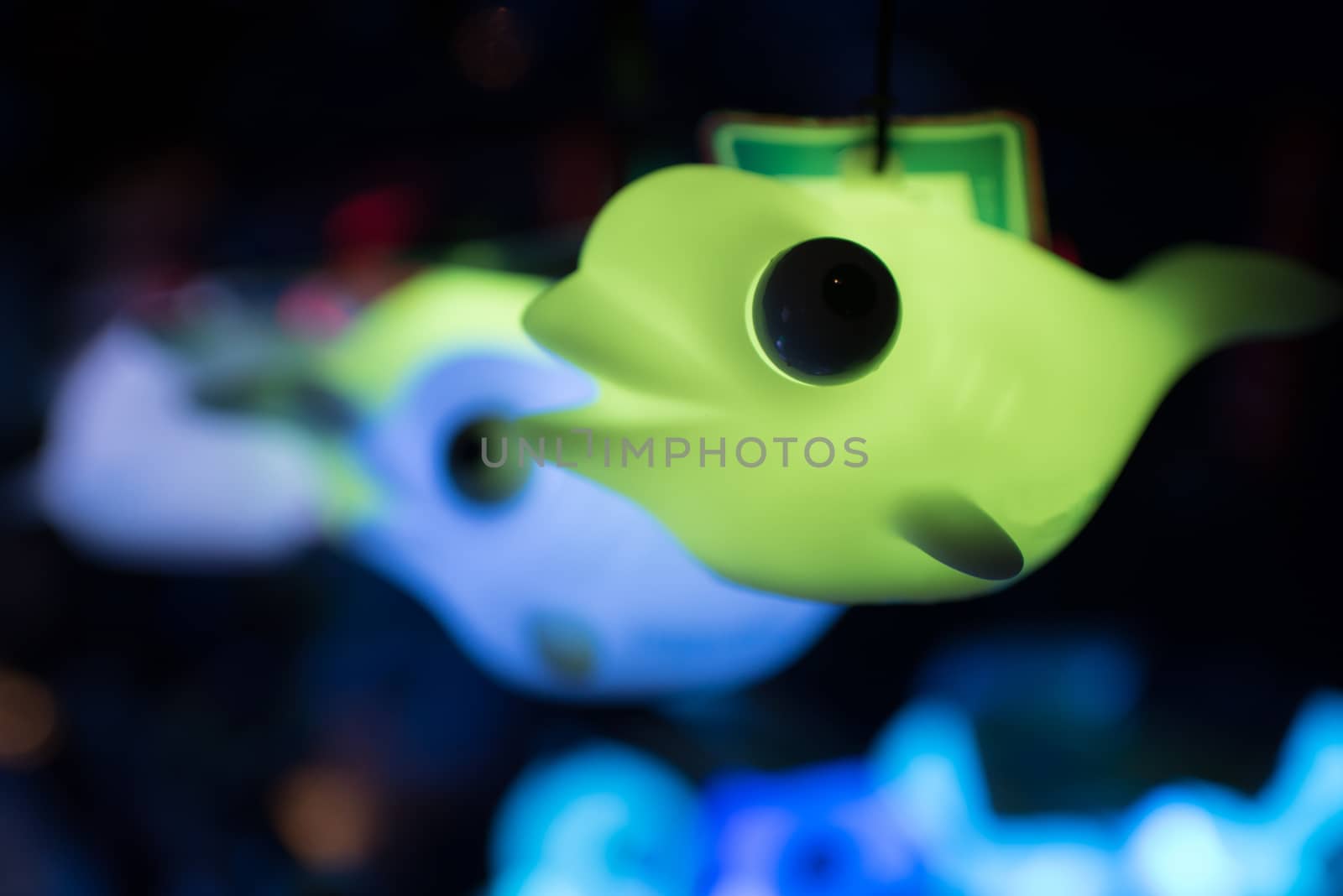 Fluorescent toy of cute animal - puffer
