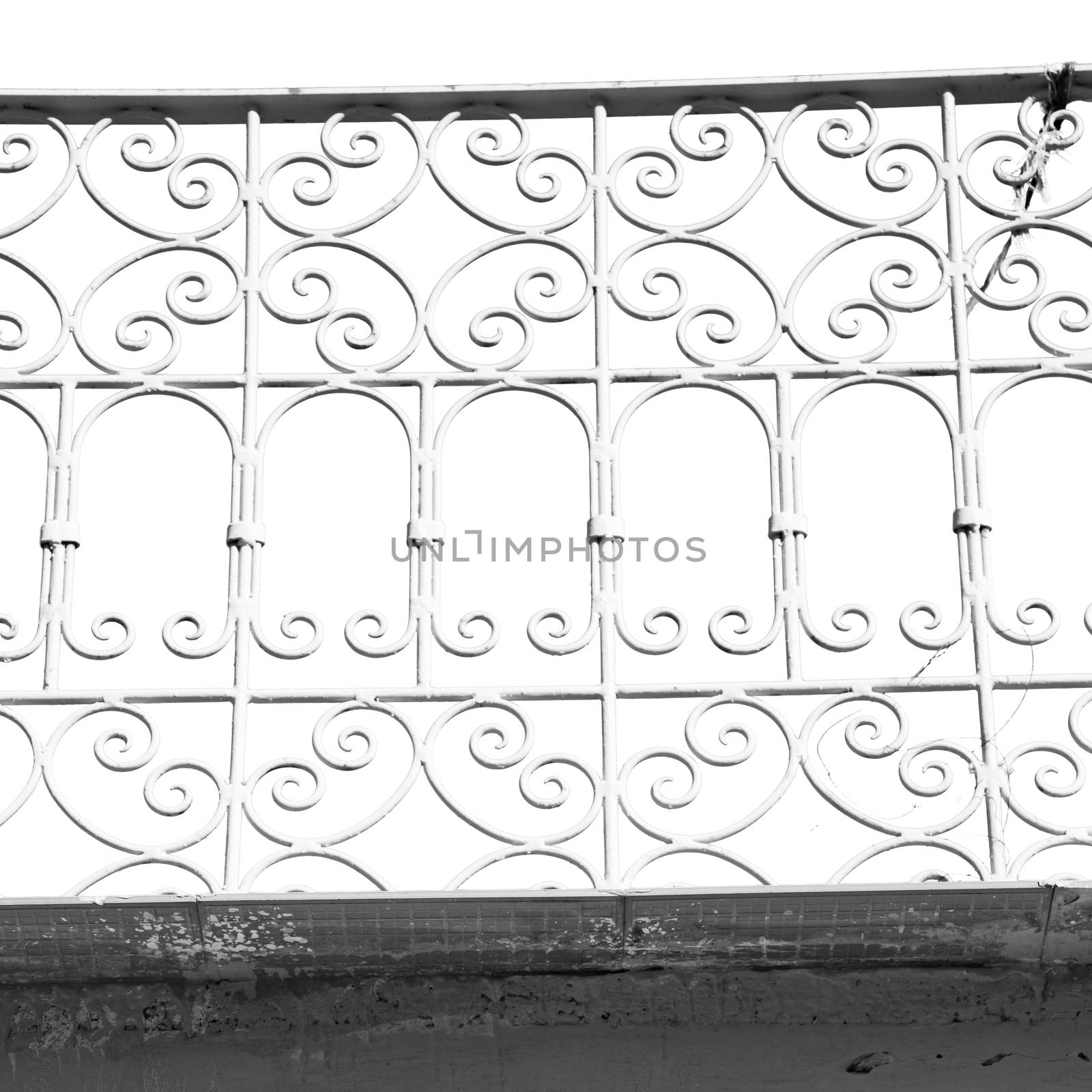 abstract terrace in morocco africa and the sky