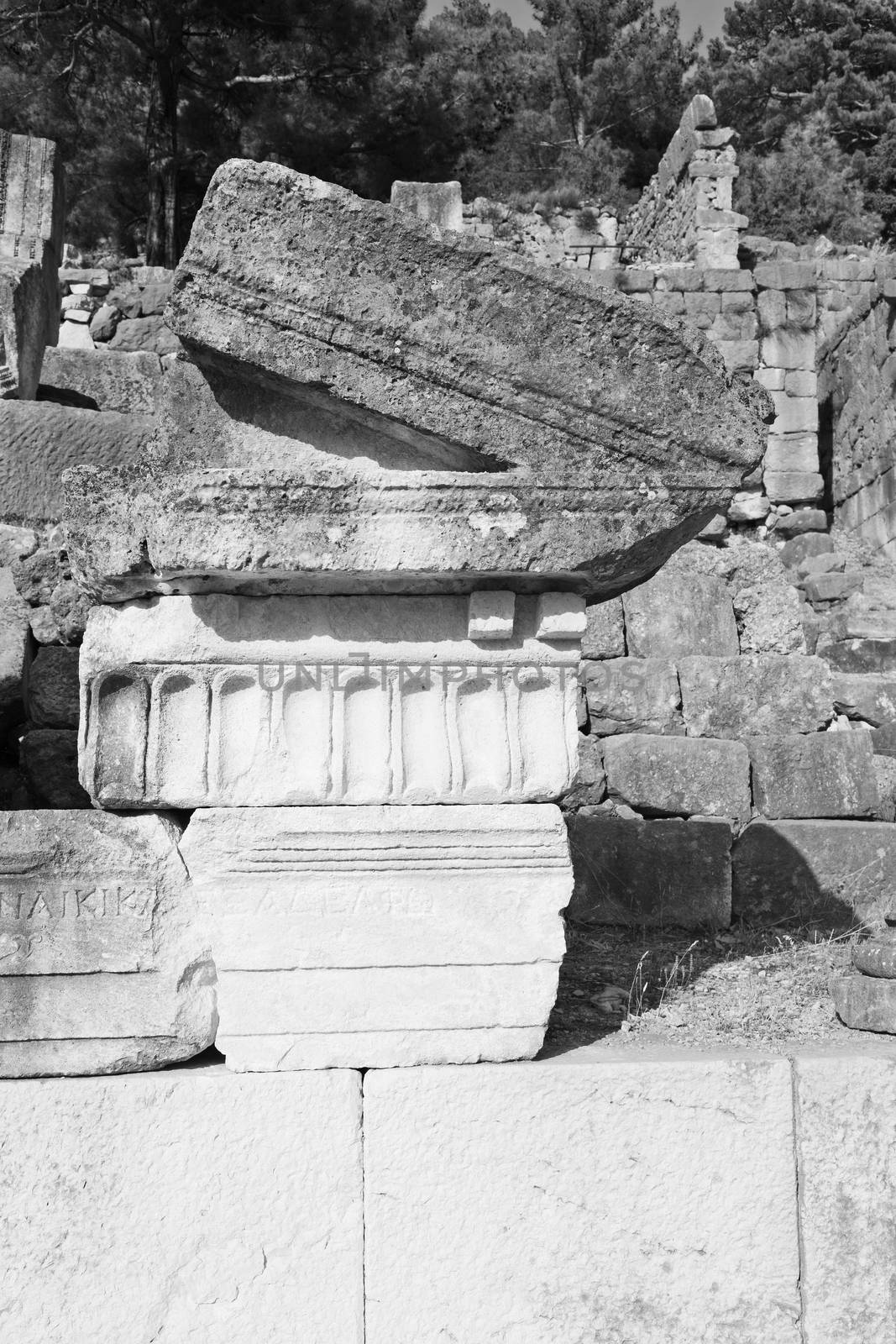  ruins stone and theatre in  antalya  arykanda turkey asia sky a by lkpro