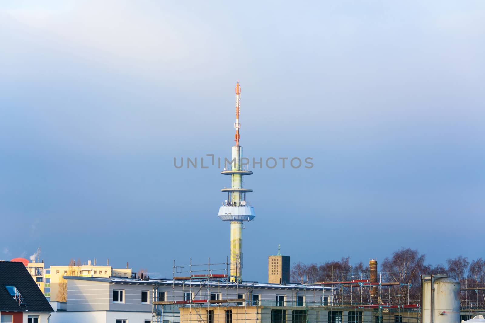 Velberter telecommunications tower also called Telebert.
Under the radio tower is the primary center of Telekom.