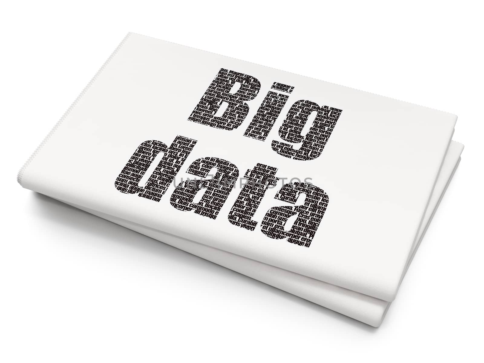 Data concept: Big Data on Blank Newspaper background by maxkabakov