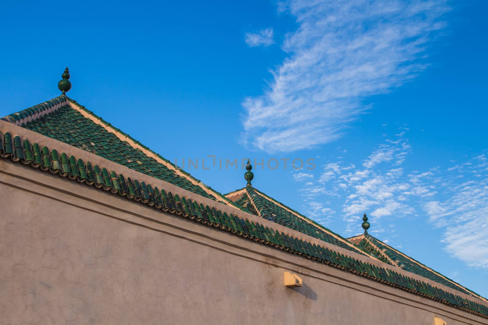 Marrakesh, roof of a house and a sky.  by YassminPhoto