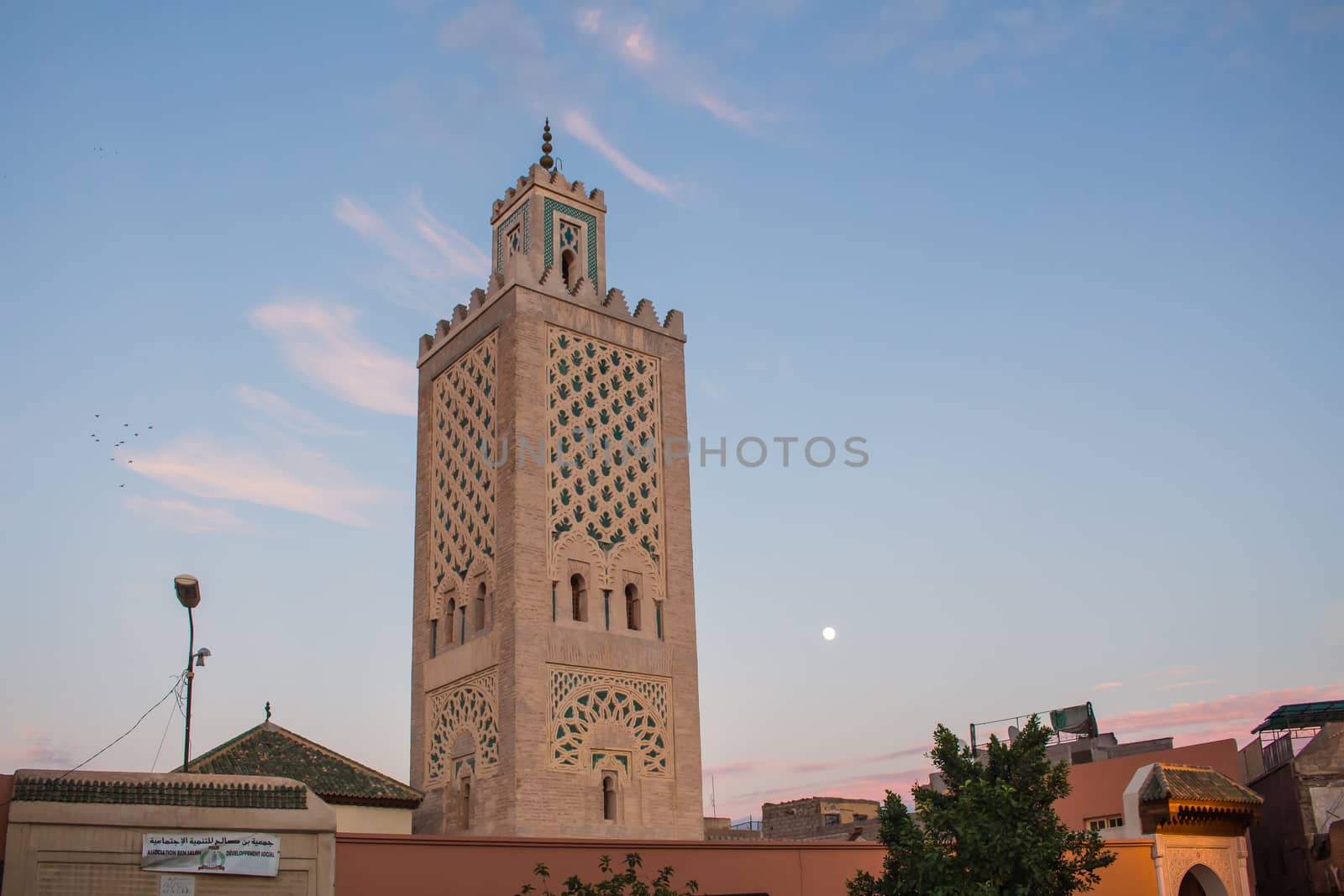 Mosque at Jamaa el Fna, Marrakesh, Morocco by YassminPhoto