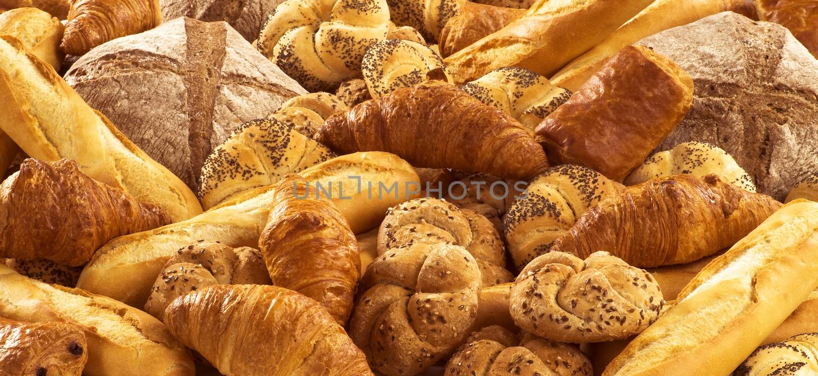 Bread assortment by Digifoodstock