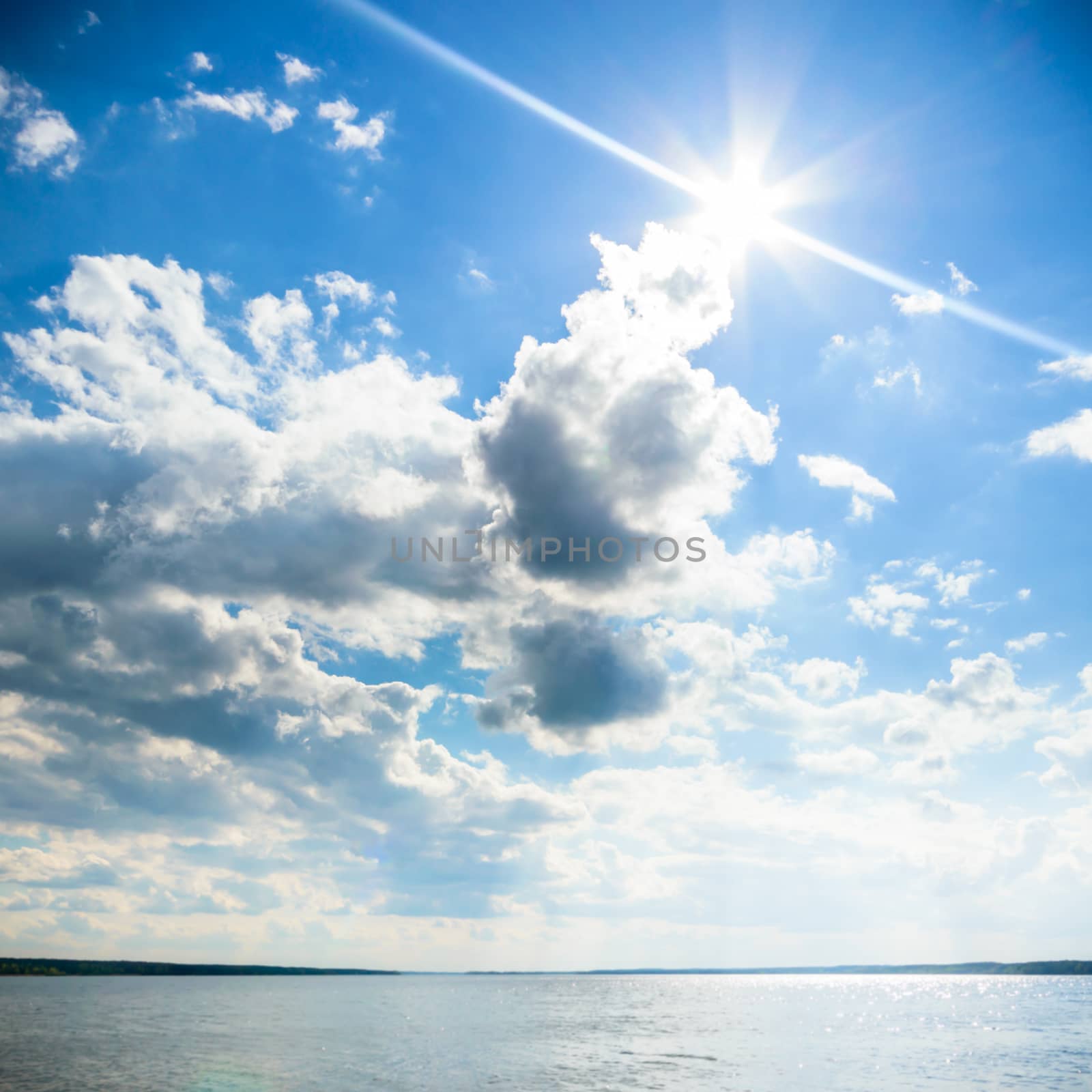 blue sky, natural clouds, nature series