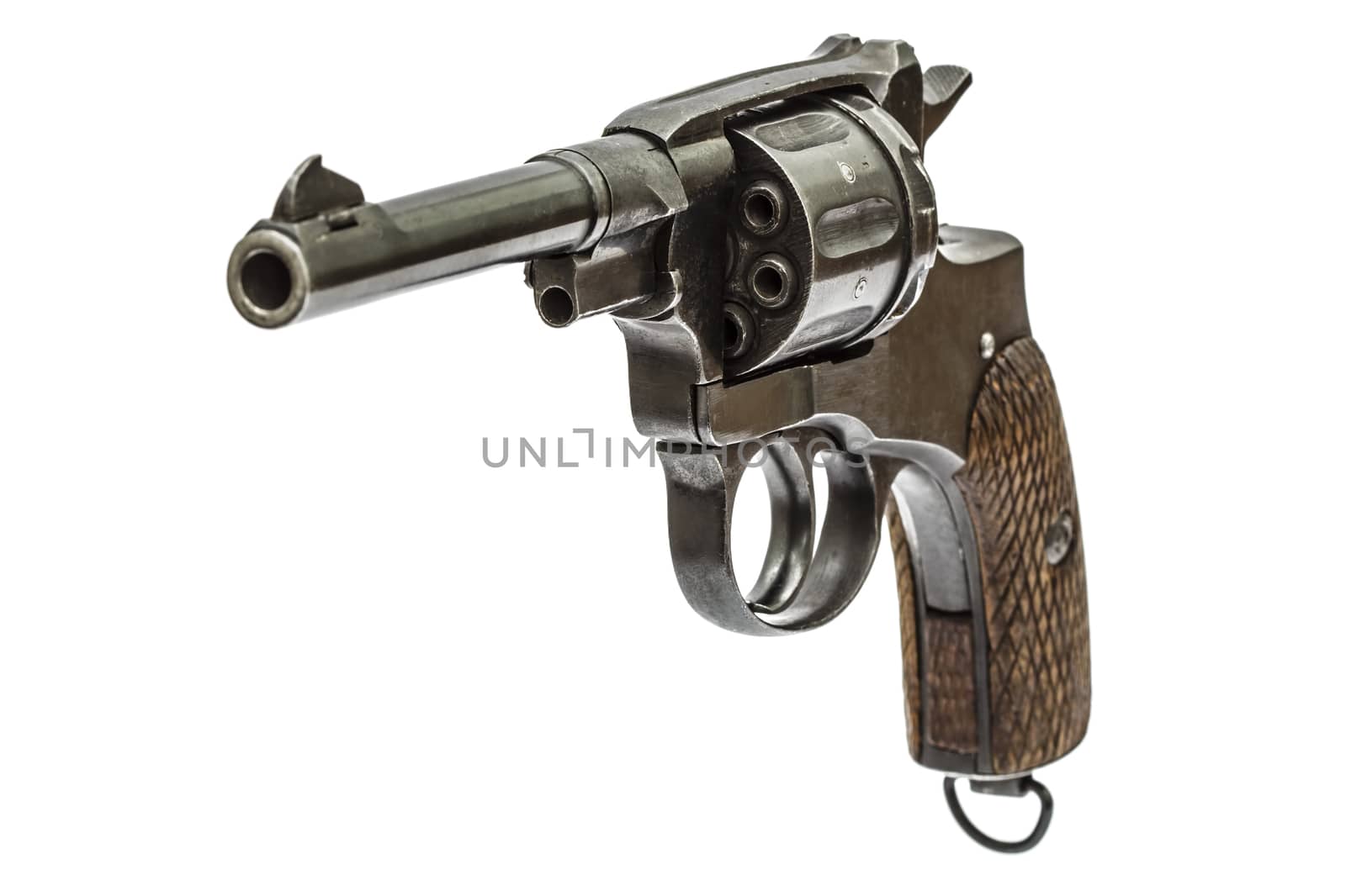 Old pistol, Isolated on white background by kostiuchenko