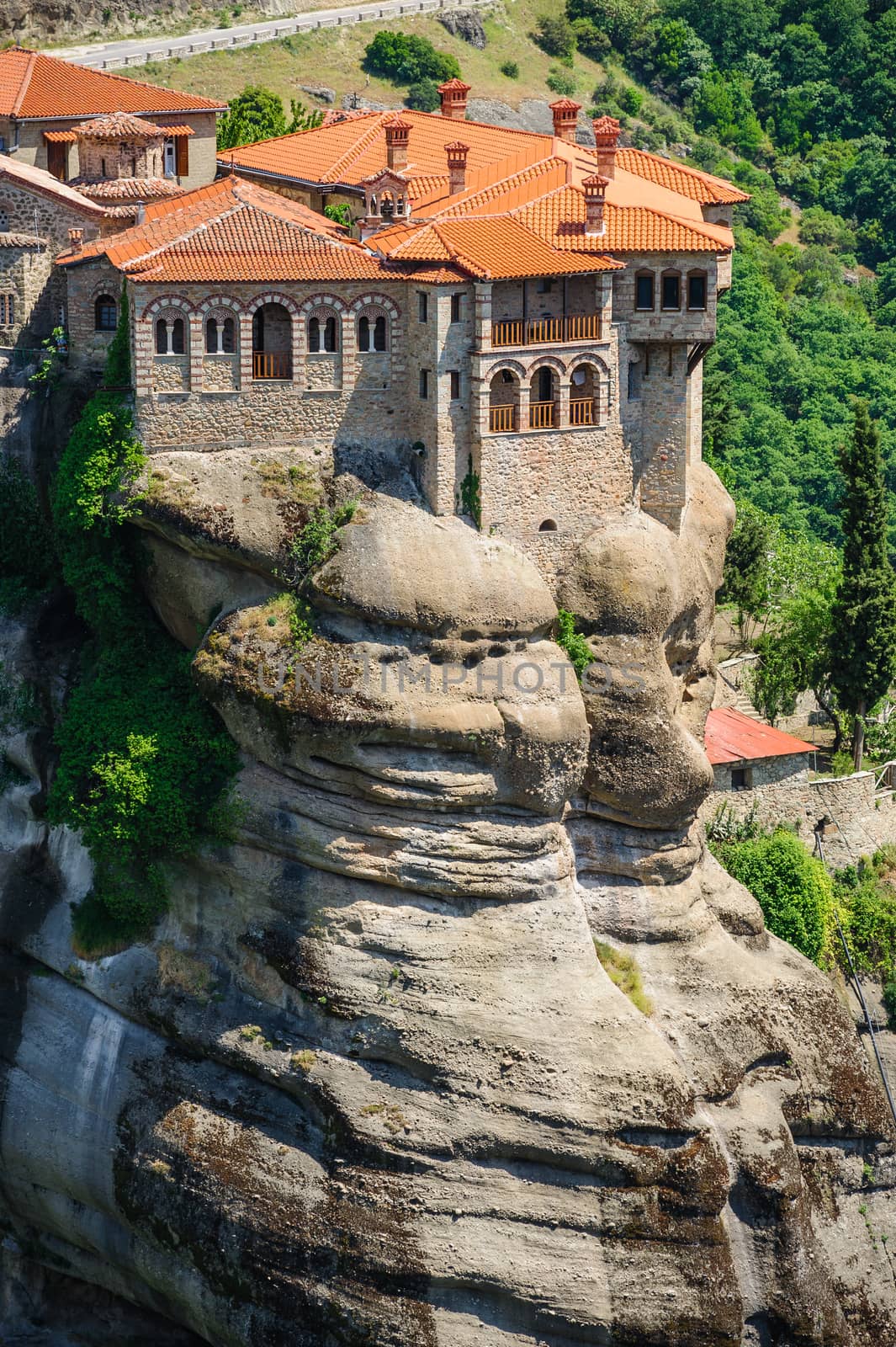 The holly monastery of Varlaam on the top of rock, Meteora, Greece