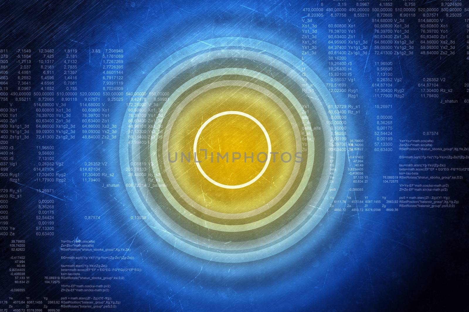 Colorful abstract background with circles and spot light