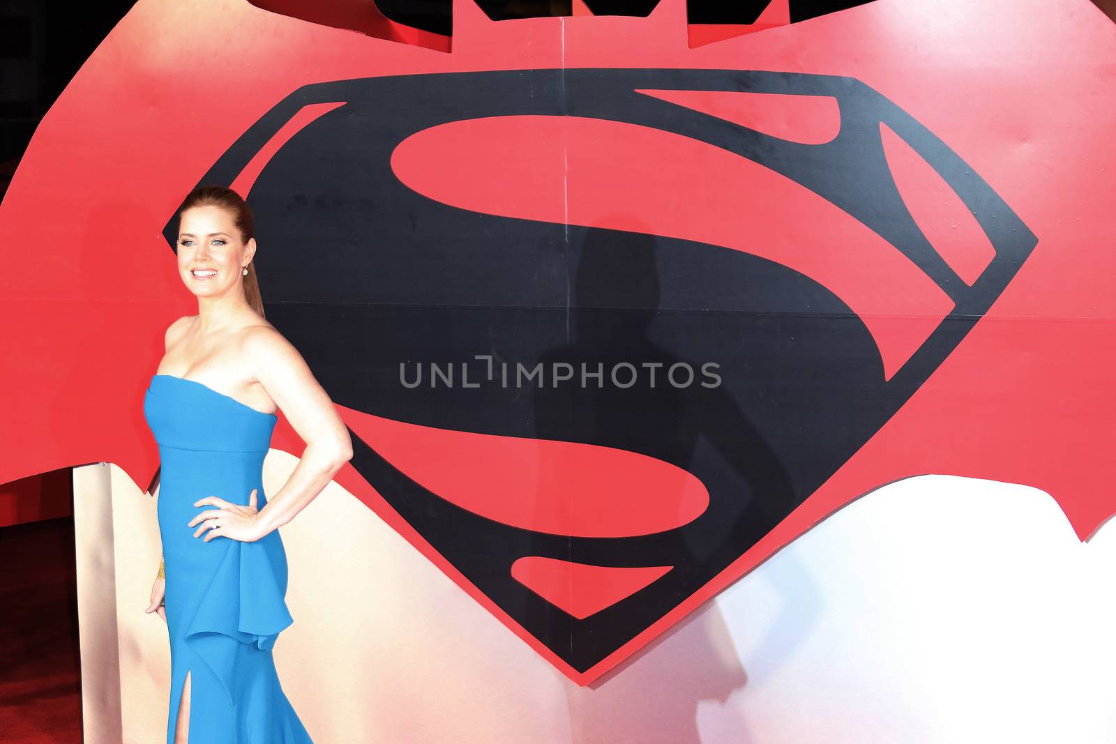 UK, London: Amy Adams poses on the red carpet for the Batman v Superman: Dawn of Justice European film premiere in Leicester Square, London on March 22, 2016.