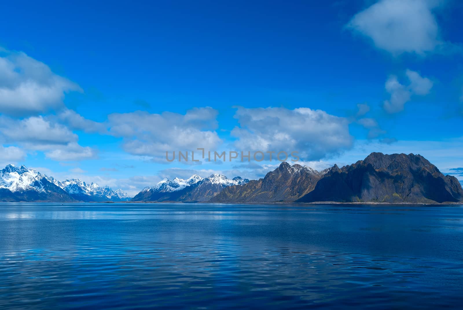 Seascape of Lofoten Islands in Norway by BIG_TAU
