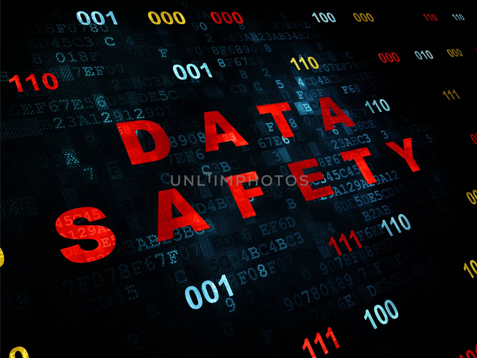 Data concept: Data Safety on Digital background by maxkabakov