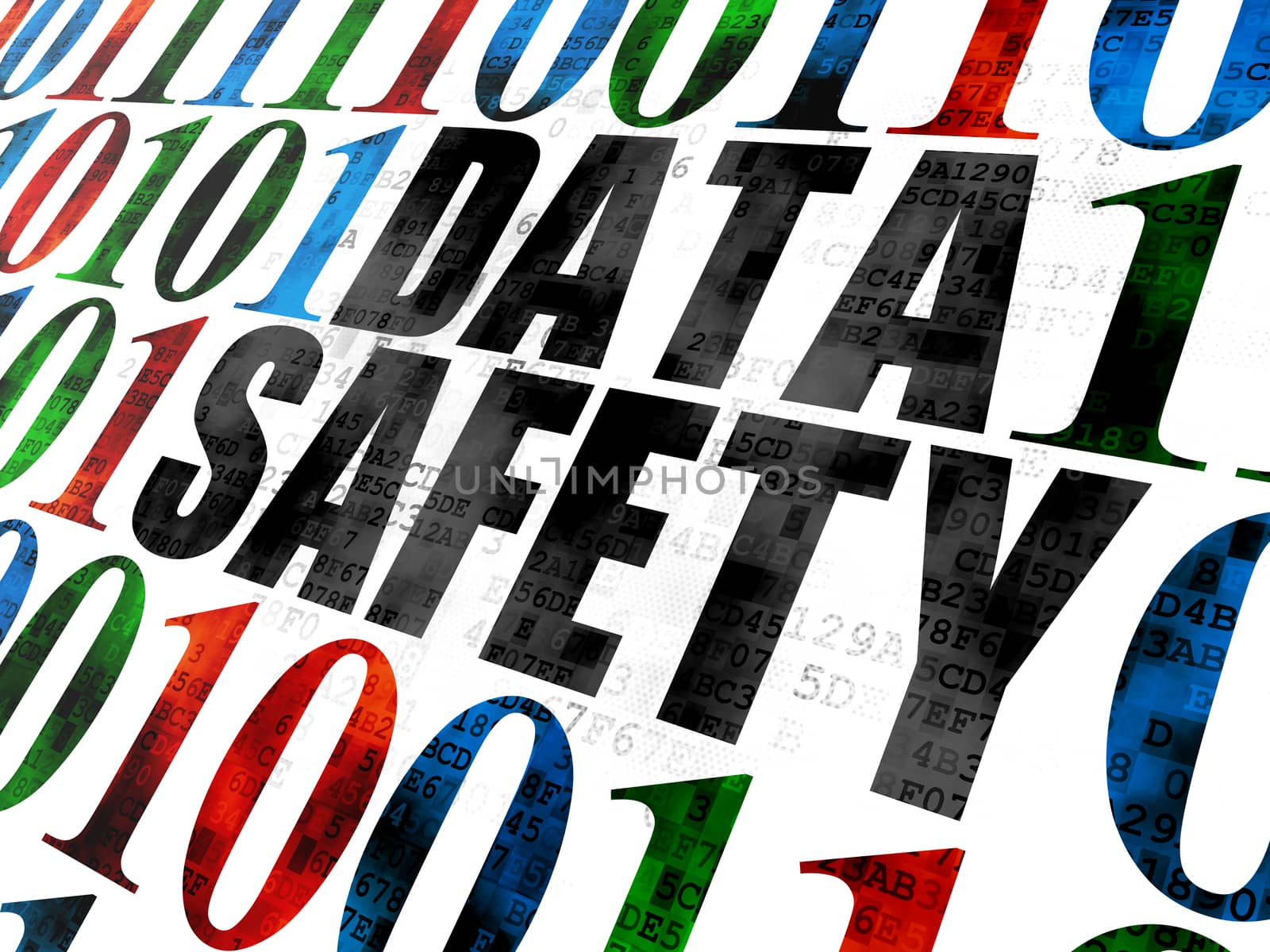 Data concept: Data Safety on Digital background by maxkabakov