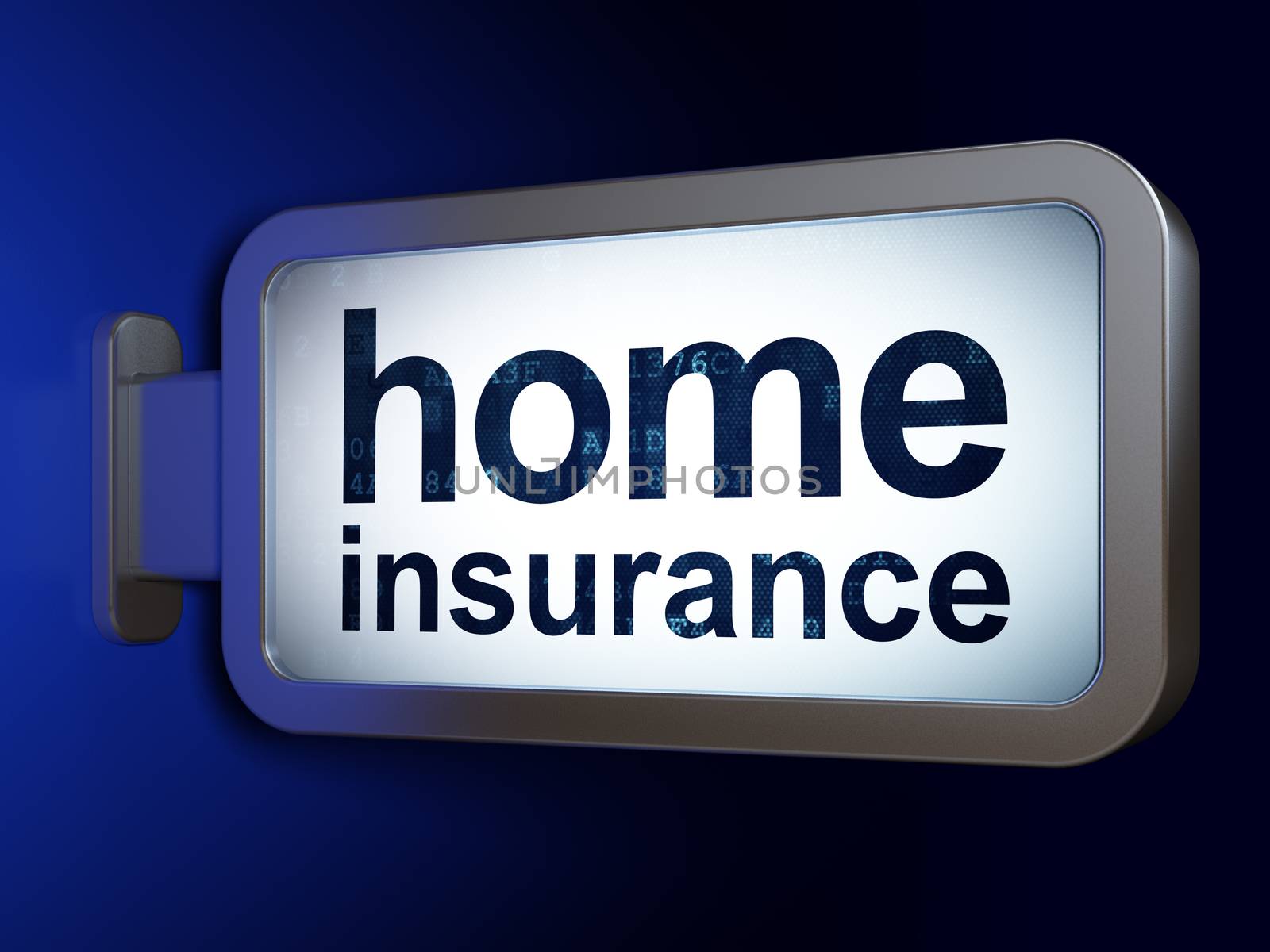 Insurance concept: Home Insurance on billboard background by maxkabakov