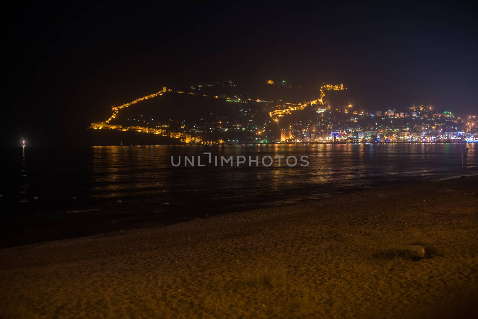Alanya in the night by rusak
