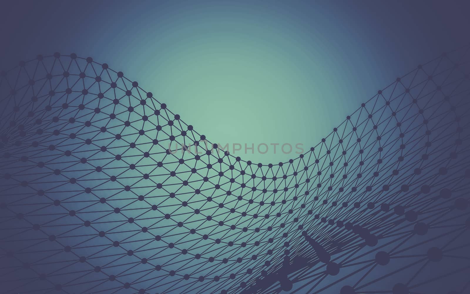 Abstract polygonal space low poly dark background with connecting dots and lines. Connection structure.