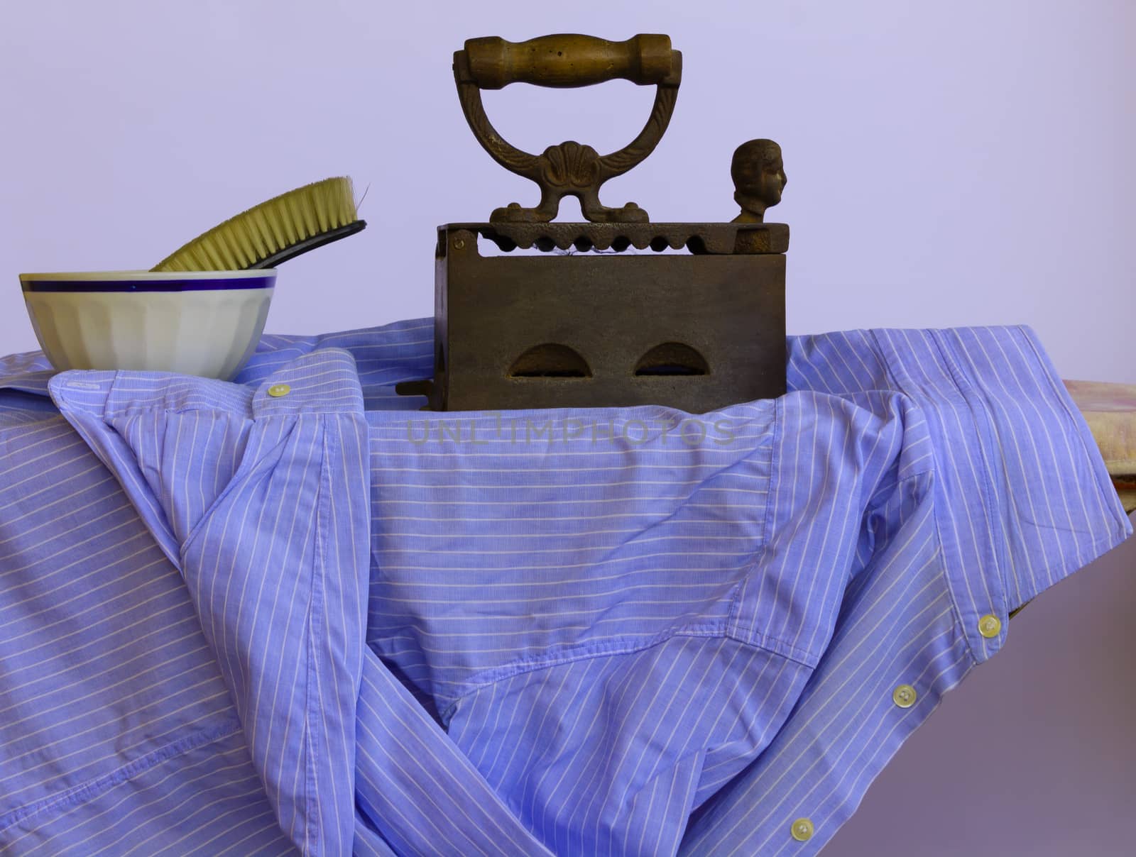 ironing a shirt by moorea