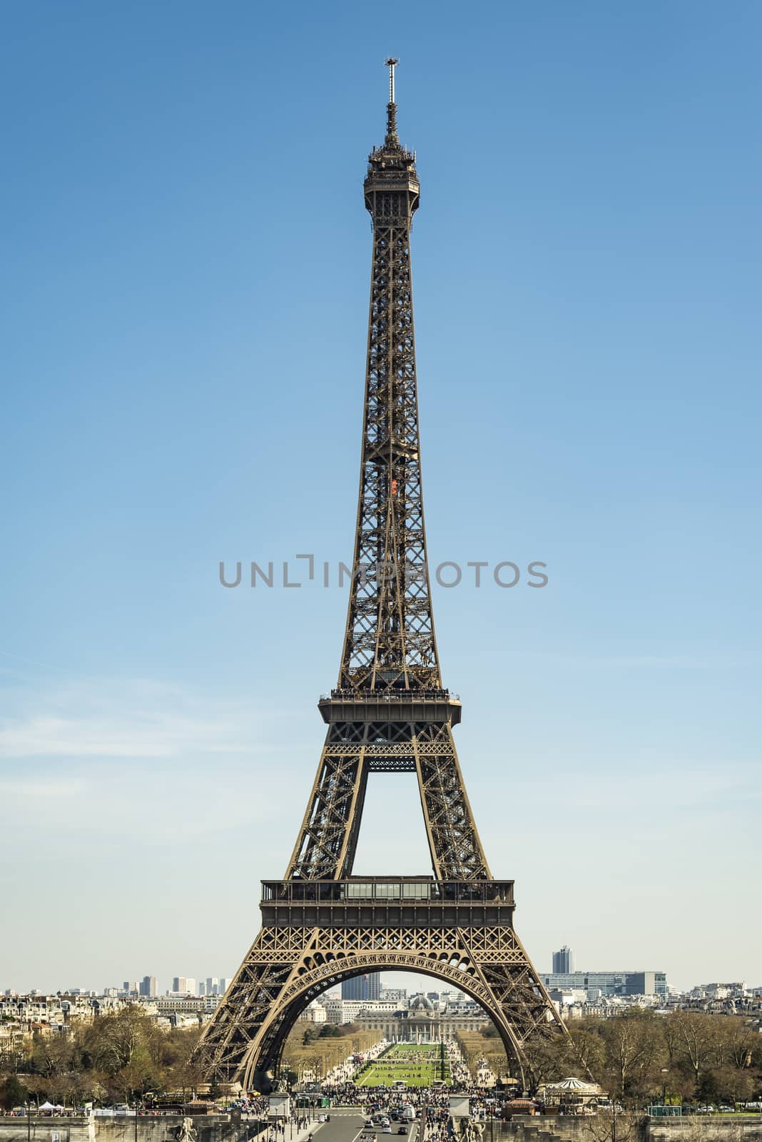 the famous Eiffel Tower in Paris, France