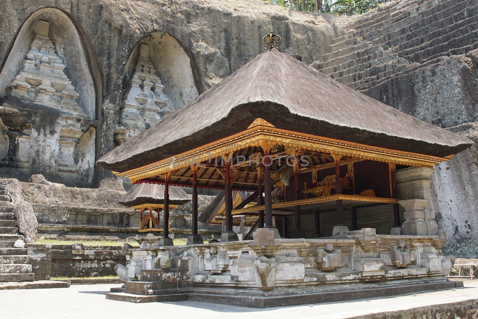 BALI, INDONESIA - DECEMBER 01, 2015: Tombs and temple of Gunung Kawi close to Ubud on December 01, 2015 in Bali, Indonesia