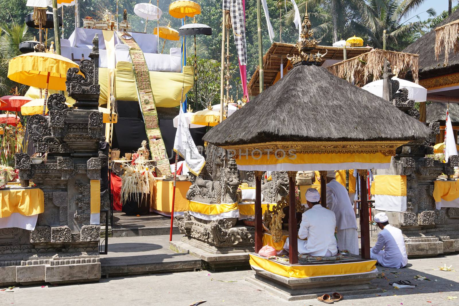 BALI, INDONESIA - DECEMBER 01, 2015: Pura Tirta Empul, one of the sights of Bali on December 01, 2015 in Bali, Indonesia
