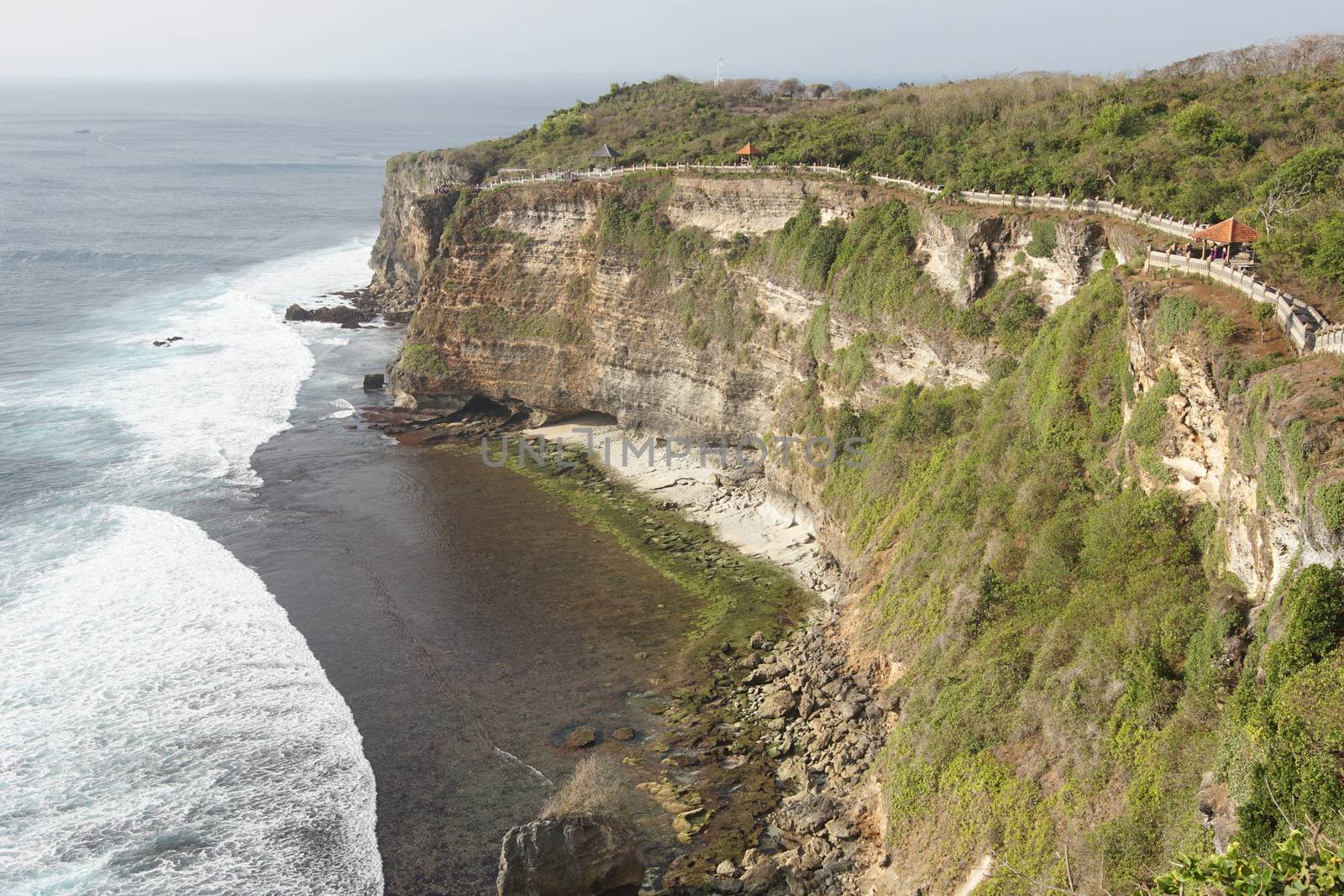 Cliff coast close to Uluwatu Temple, Bali, Indonesia