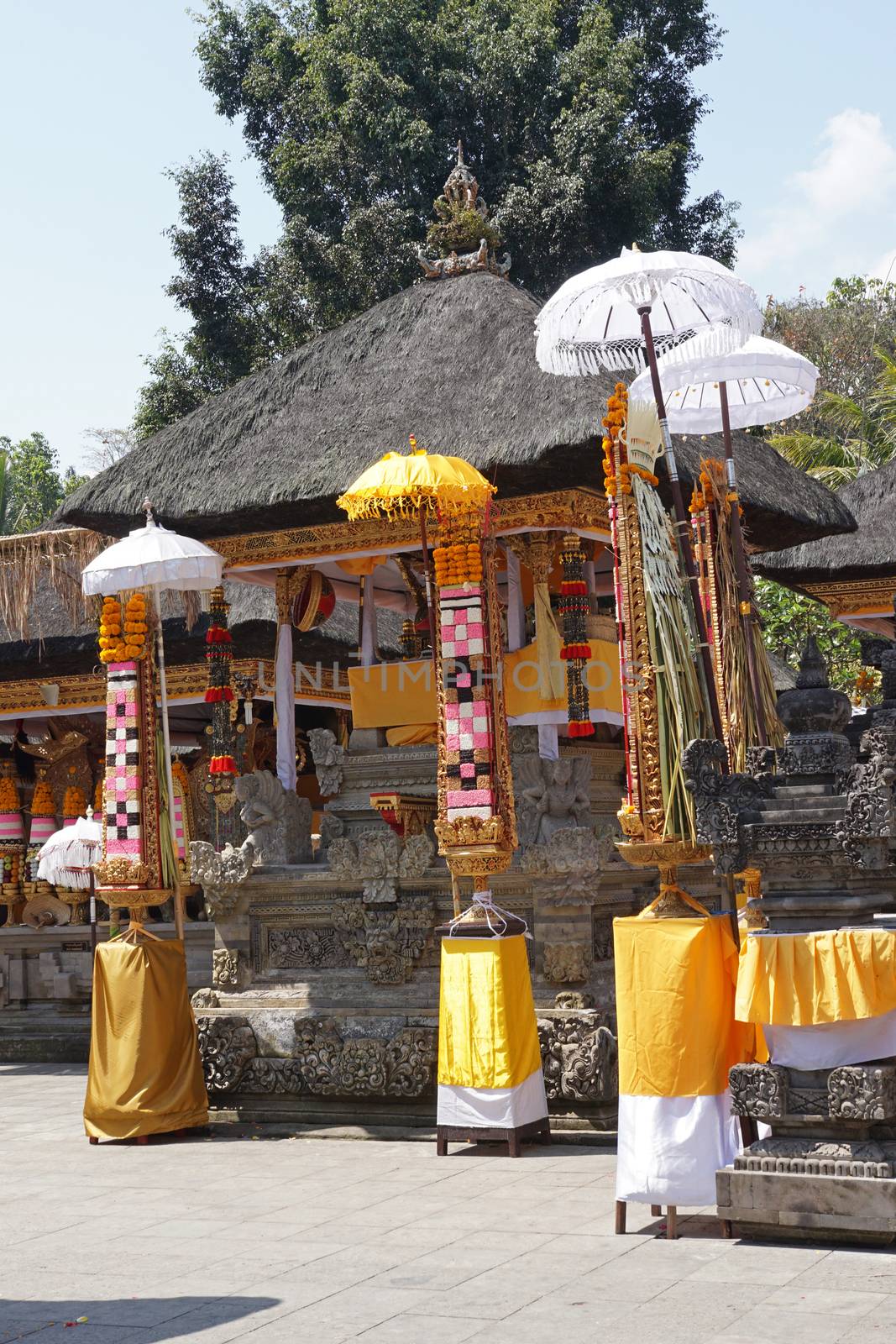 BALI, INDONESIA - DECEMBER 01, 2015: Pura Tirta Empul, one of the sights of Bali on December 01, 2015 in Bali, Indonesia