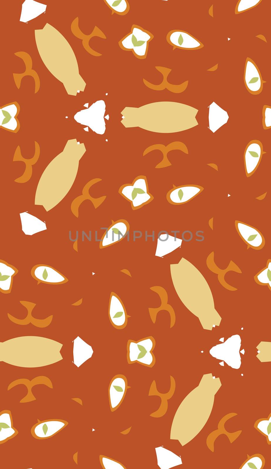 Seamless pattern of abstract odd shapes by TheBlackRhino