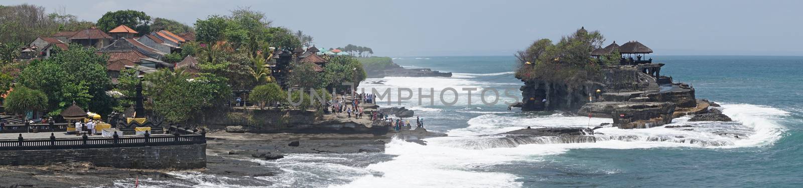 BALI, INDONESIA - SEPTEMBER 29, 2015: Tanah Lot temple during tidal water on September 29, 2015 in Bali, Indonesia