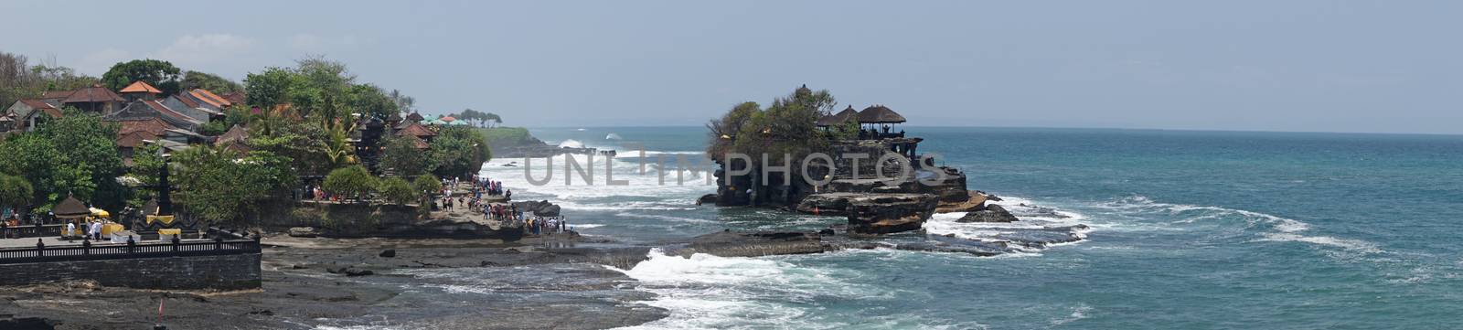 BALI, INDONESIA - SEPTEMBER 29, 2015: Tanah Lot temple during tidal water on September 29, 2015 in Bali, Indonesia 