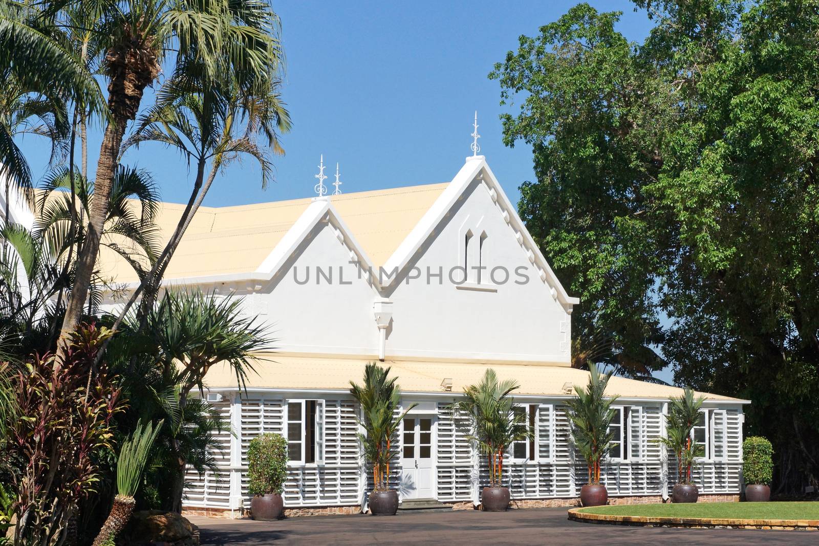 DARWIN, AUSTRALIA - MAY 12, 2015: Historic Government House of Darwin on May 12, 2015 in Australia 