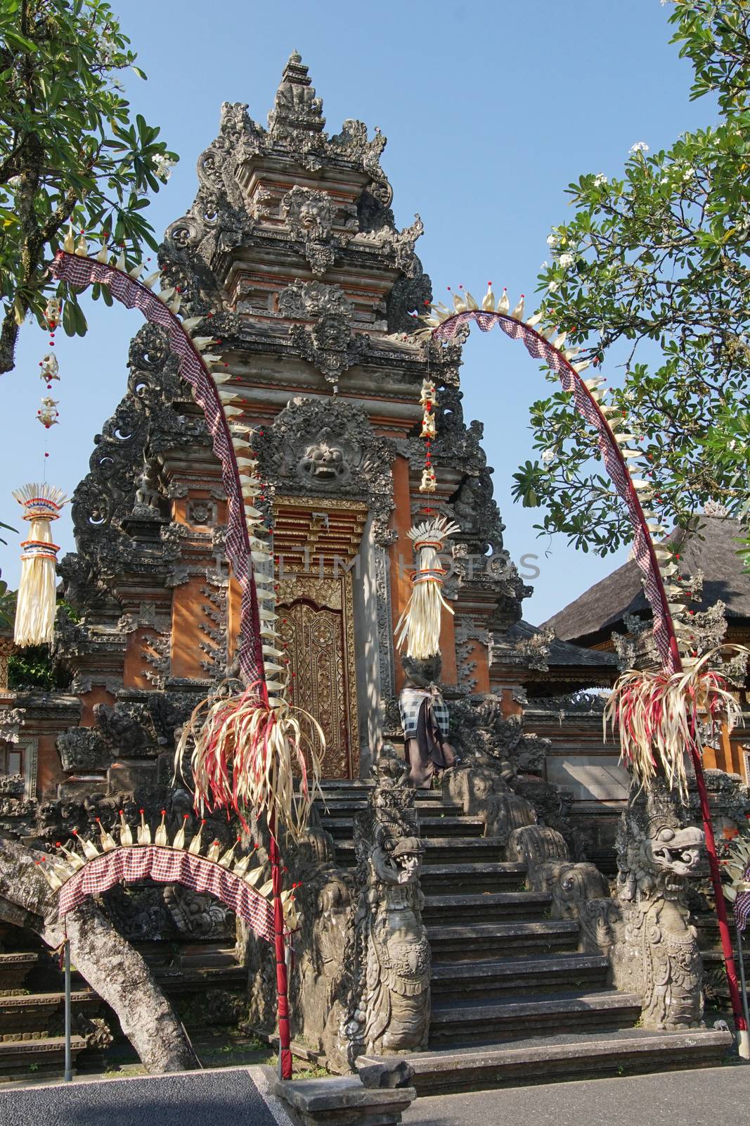 Pura Taman Saraswati, sights of Ubud, Bali, Indonesia