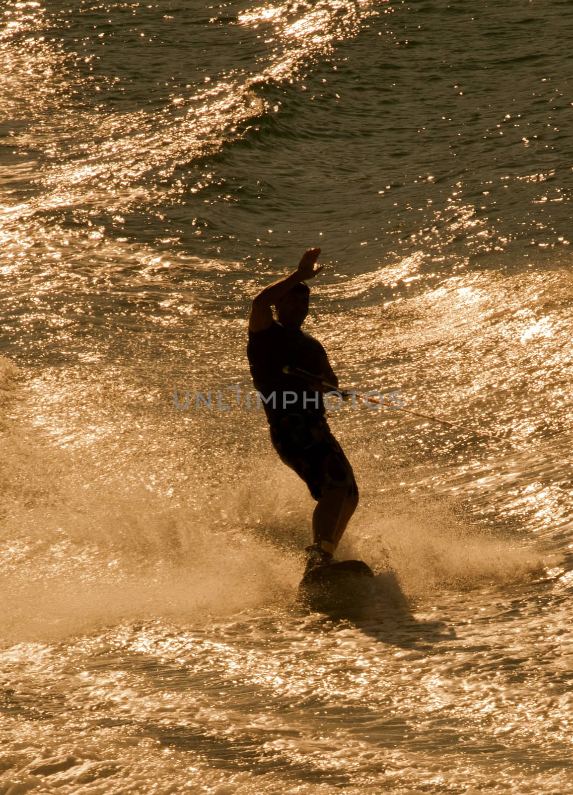 Silhouette of a water skier by Goodday