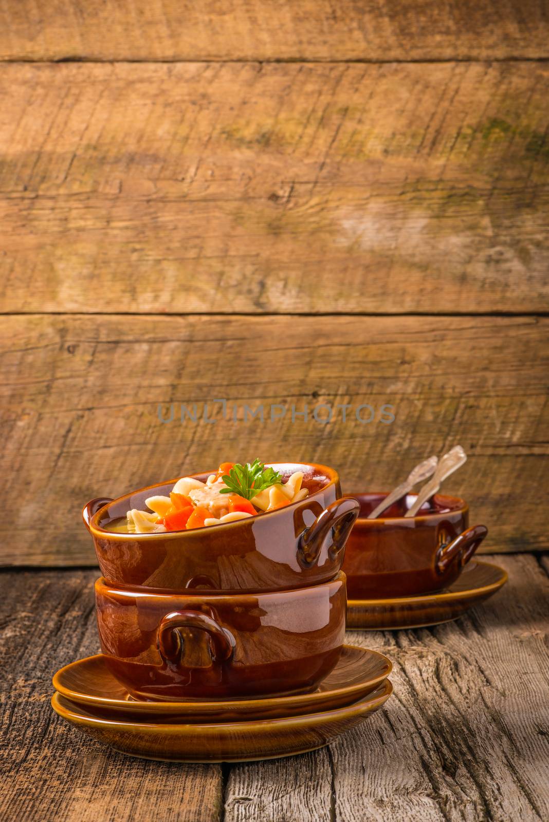 Turkey Noodle Soup by billberryphotography