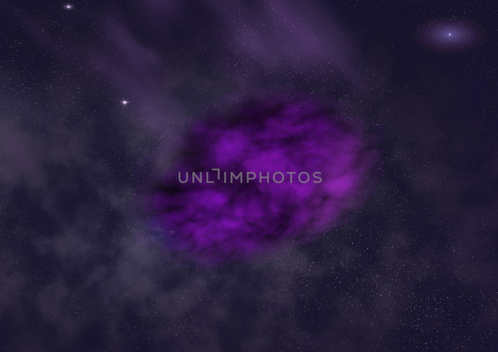 Far being shone nebula and star field against space. "Elements of this image furnished by NASA".