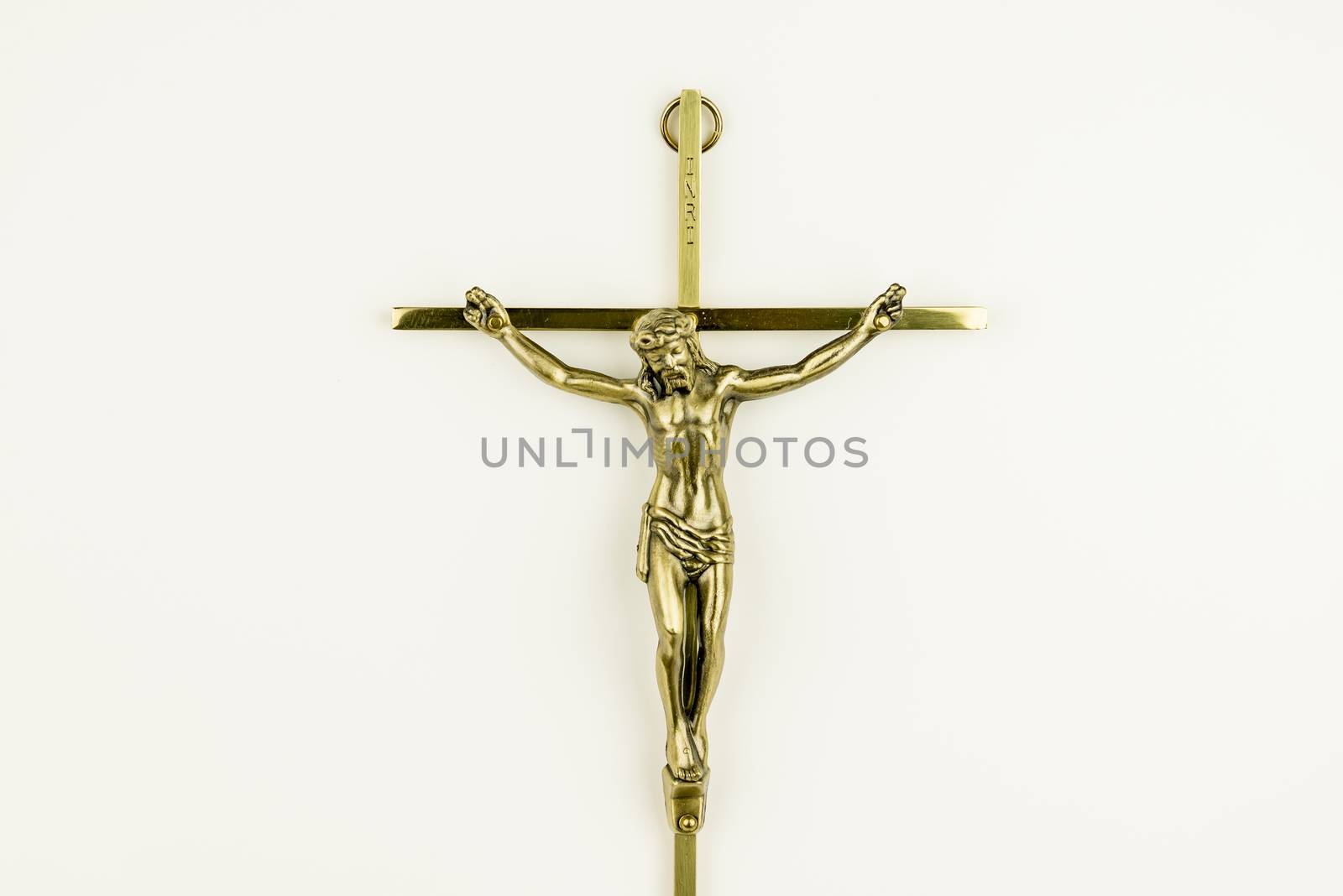 Jesus on metal cross  by edella