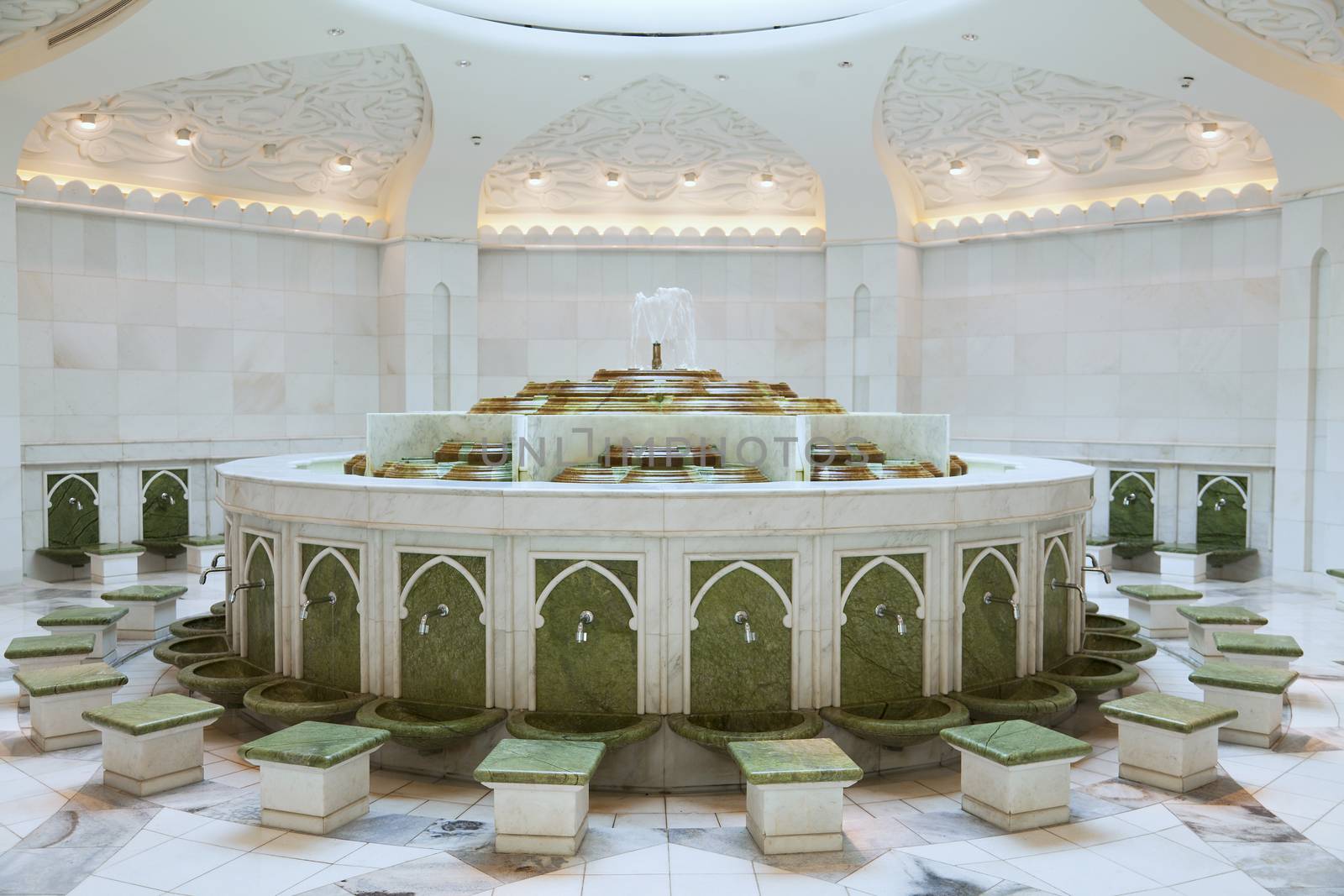 Sheikh Zayed Grand Mosque ablution by oleandra