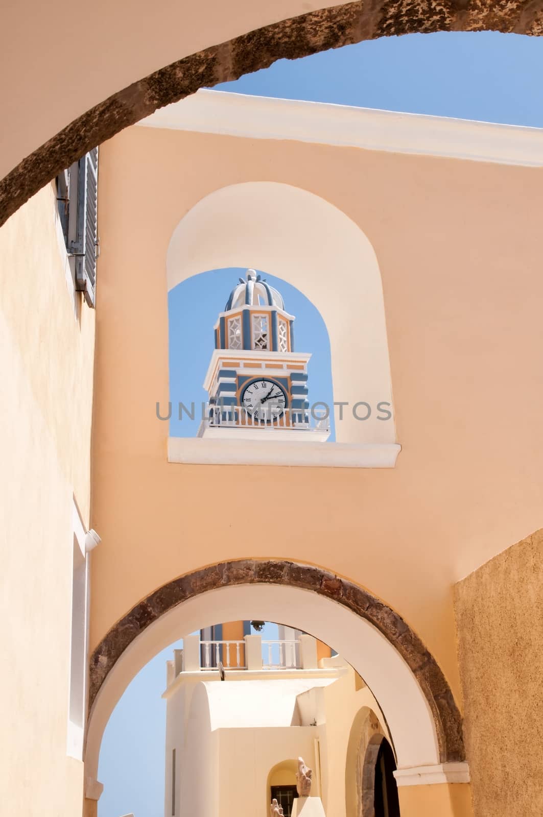 The Catholic Cathedral St. John the Baptist in Fira by mitakag