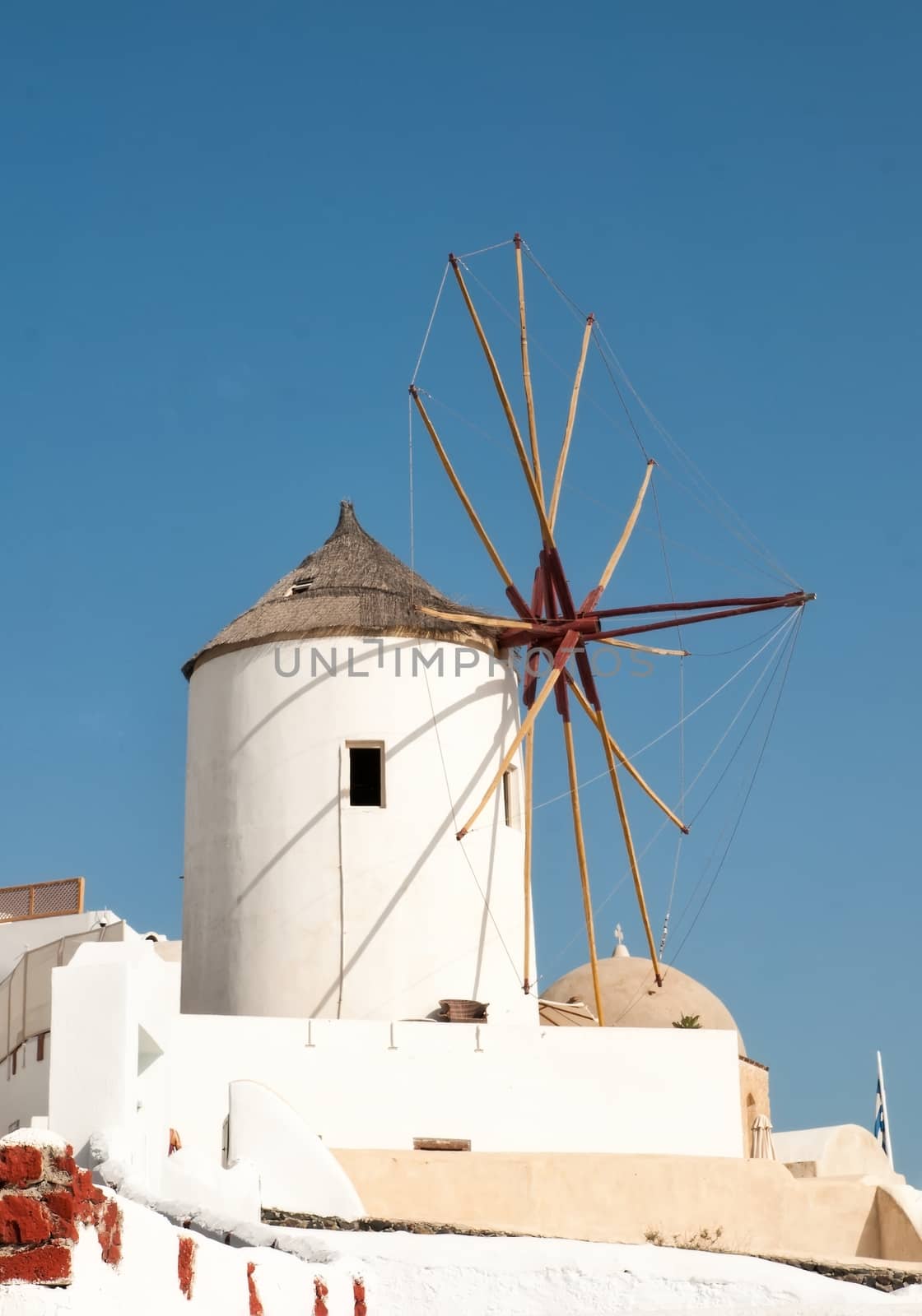 Windmill in Oia, Santorini by mitakag