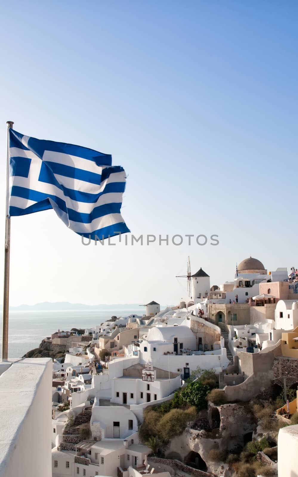 Panoramic view of Oia, Santorini by mitakag