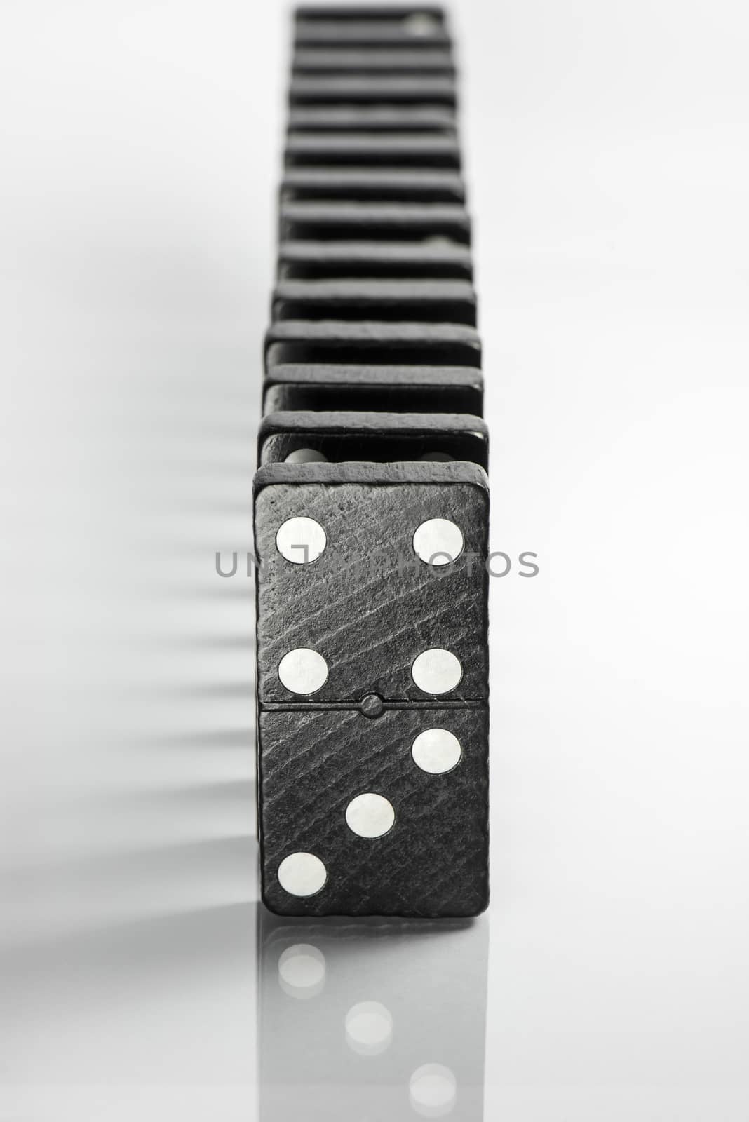 Black Domino bricks by Tofotografie