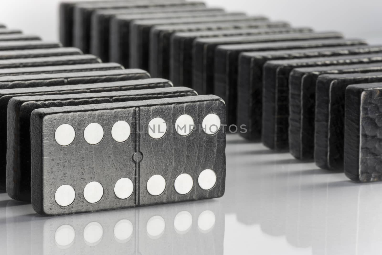 Black Domino bricks by Tofotografie