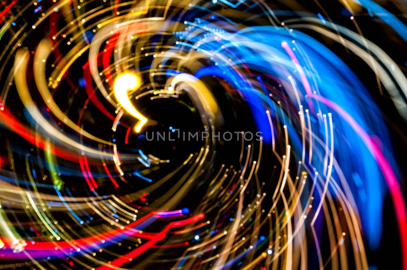 Abstract glowing background resembling motion blurred neon light