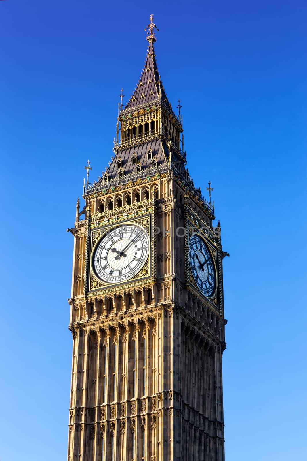 London Big Ben in a sunny morning by mitakag