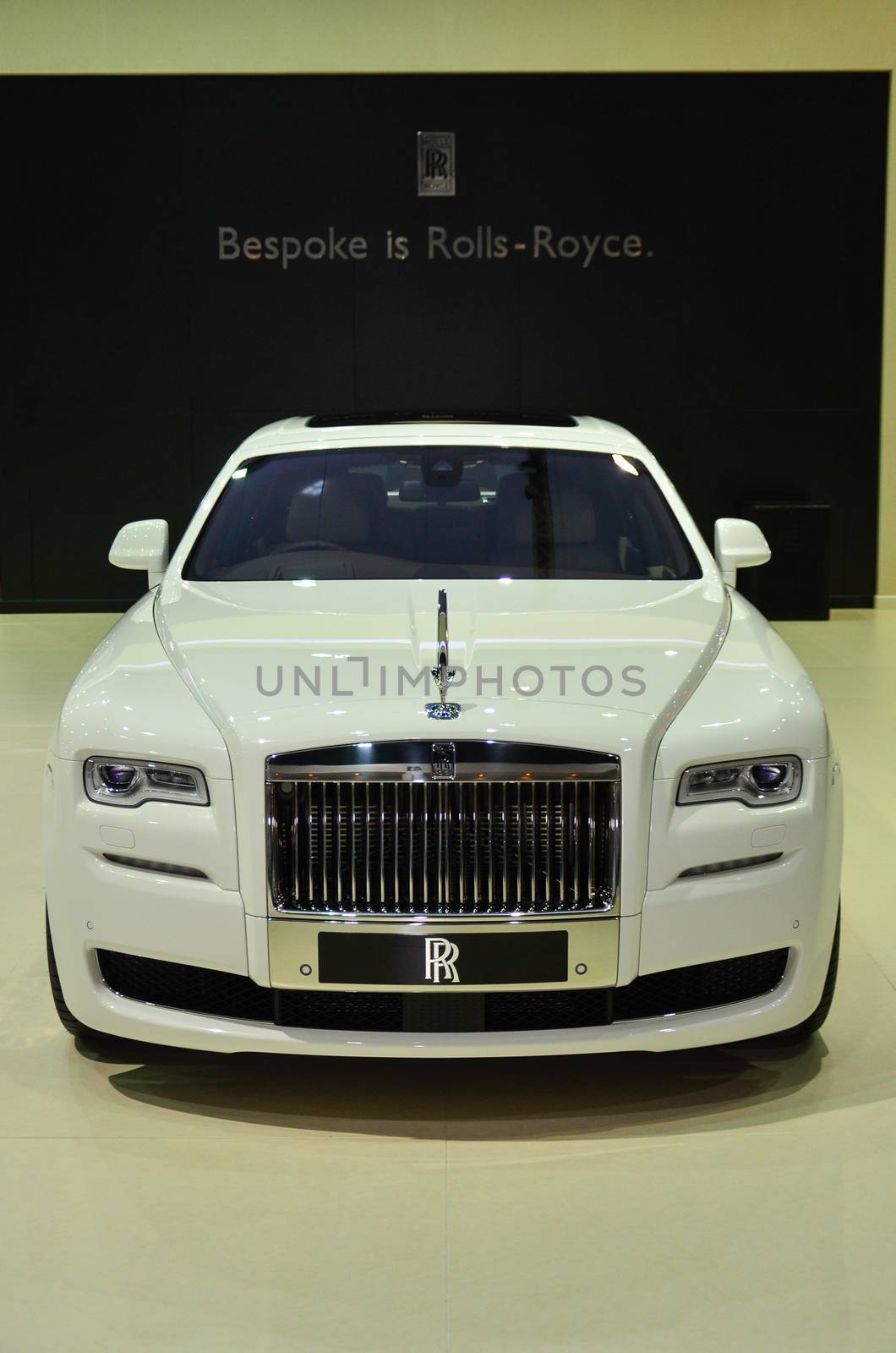 NONTHABURI - MARCH 26: Rolls-Royce on display at The 37th Bangkok International Thailand Motor Show 2016 on March 26, 2016 Nonthaburi, Thailand.