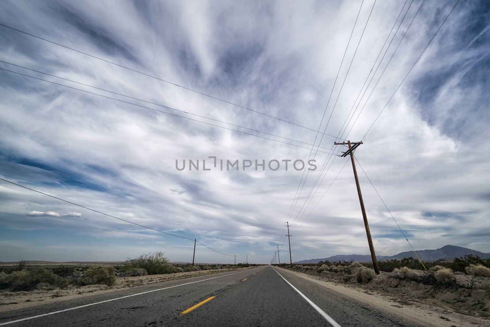 Desert Landscape in the Anza-Borrego Desert, California,  USA
