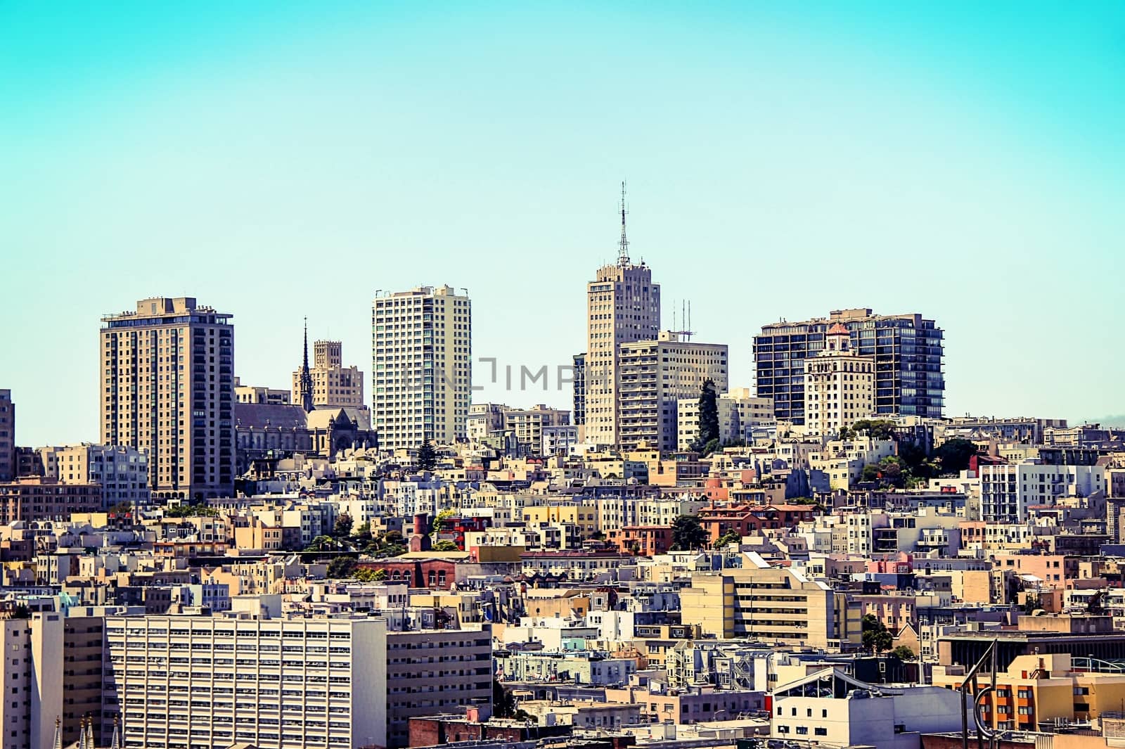 view of the city at San Francisco, California, USA