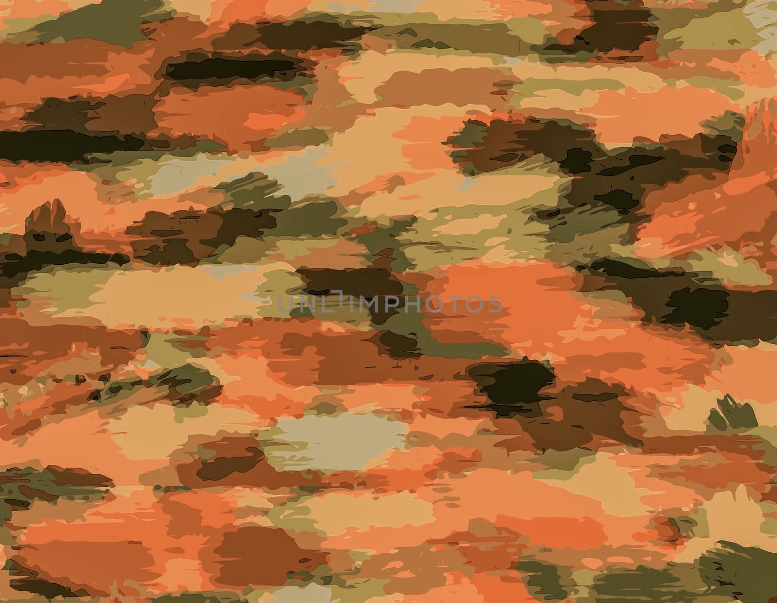 green brown orange and black painting abstract background