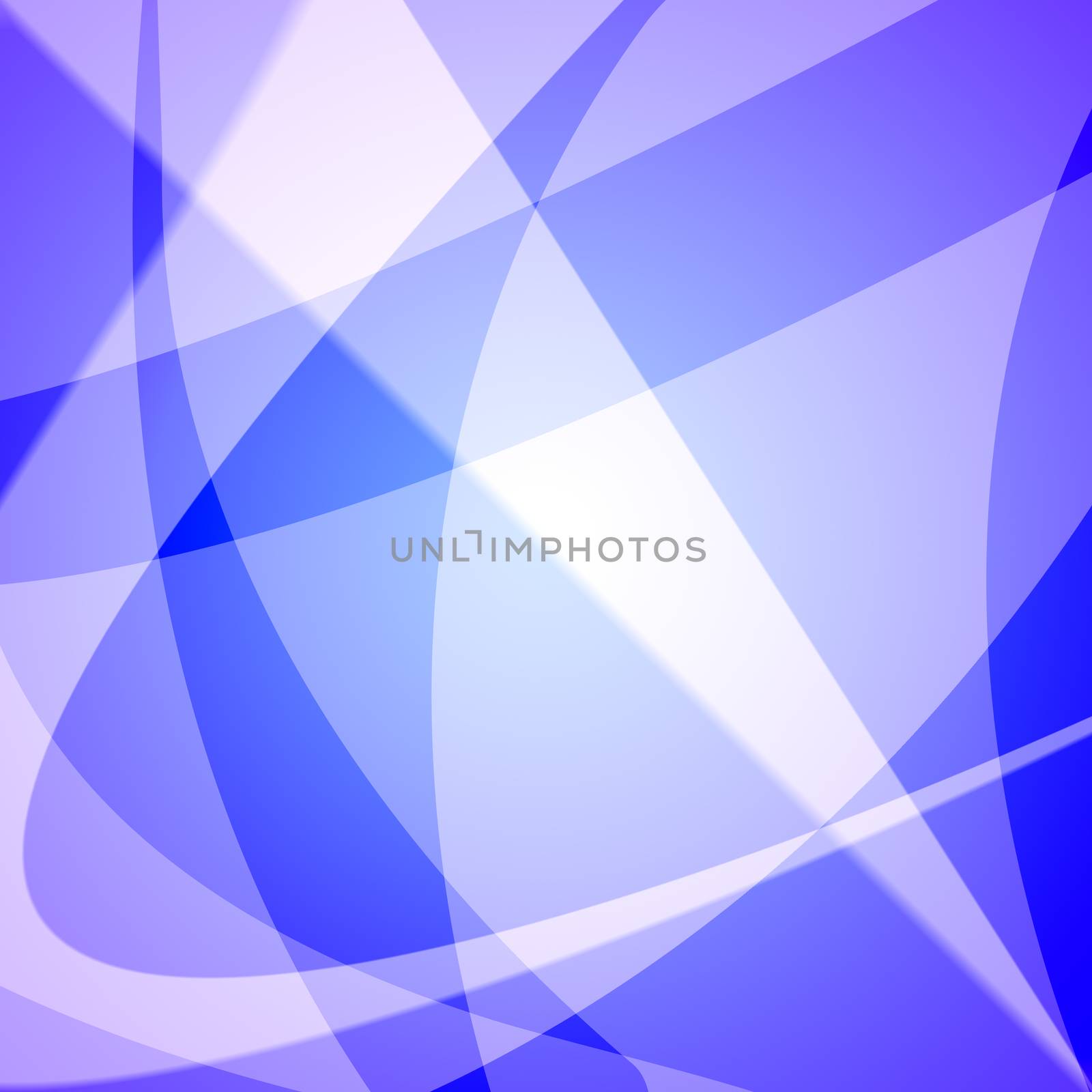 Abstract blue background with light and circles