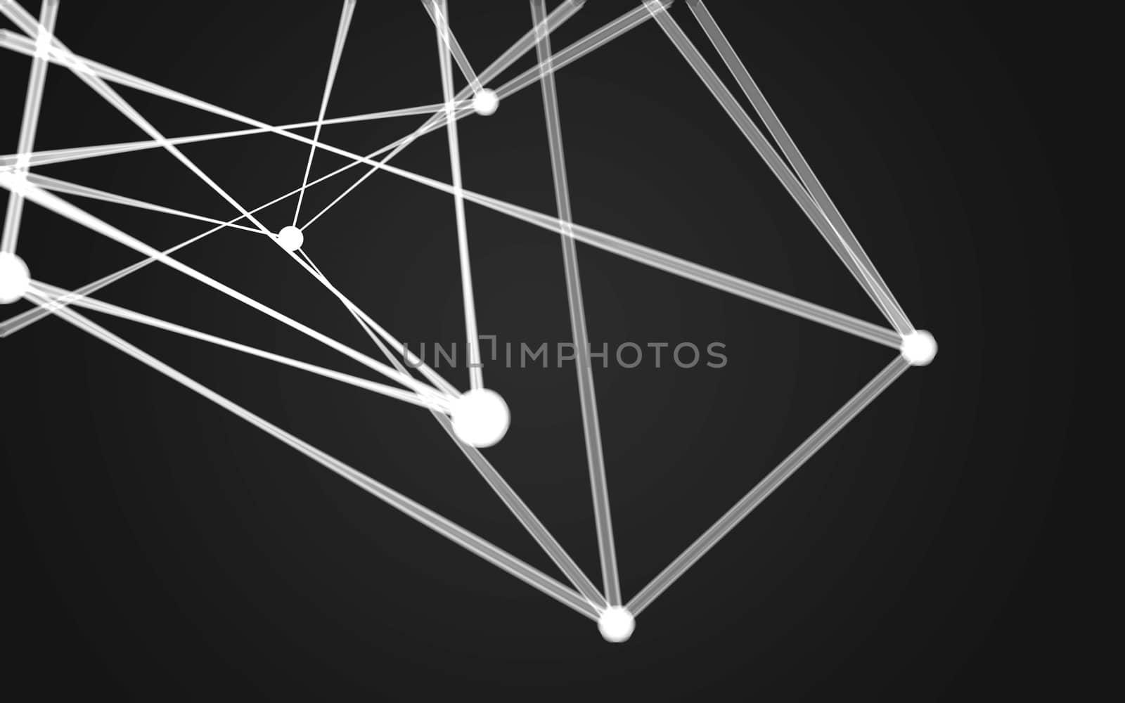 Abstract polygonal space low poly dark background  by teerawit